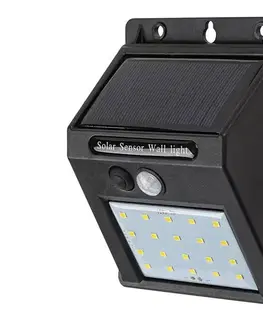 Záhradné lampy Rabalux - LED solárne nástenné svietidlo so senzorom IP44 7880