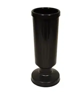 Dekoratívne vázy Kinekus Váza na hrob 30 cm čierna