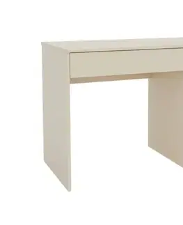 Písacie stoly FIO písací stôl pravý, satin béžový