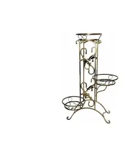 Stojany na kvetiny HowHomely Stojan na kvety 90x65 cm zlatá 10-1063-cz-z