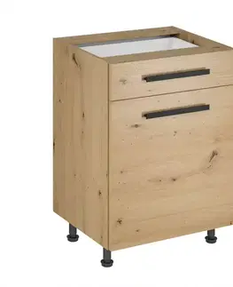 Kuchynské skrinky stojace Skrinka do kuchyne Langen d60s1 úchyt dub artisan