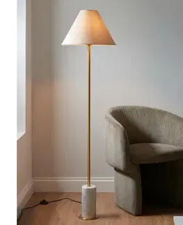 Lampy Endon 114209 - Stojacia lampa 1xE27/10W/230V béžová/zlatá 114209
