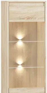 Vitríny ArtMLM Vitrína JOE 05 s LED osvetlením