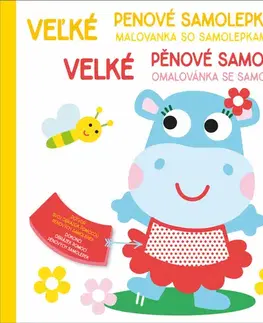 Nalepovačky, vystrihovačky, skladačky Velké pěnové samolepky: Hroch / Veľké penové samolepky: Hroch