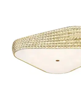 Svietidlá Zuma Line C0286-06M-F7AC - Stropné svietidlo BABYLON 6xG9/28W/230V, priemer 55 cm, zlaté C0286-06M-F7AC