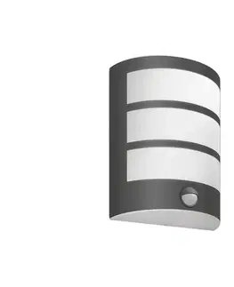 Svietidlá Philips-LED Vonkajšie nástenné svietidlo so senzorom PYTHON LED/6W/230V 2700K IP44 871951441763200