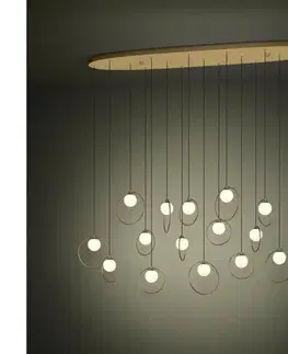 Svietidlá Eglo 390348 - LED Stmievateľný luster na lanku PORTOCOLOM 17xLED/3W/230V zlatá 390348