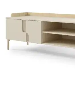 TV stolíky Meblar  TV stolík POSITANO P09 | dub Mavelie / macadamia