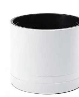 Kvetináče a truhlíky Kinekus Kvetináč plastový, priemer 430 mm, KOMA, biely, výška 380 mm, s vložkou