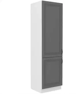 Kuchynské skrinky stojace Kuchynská skrinka Stilo dustgrey/biely 60dk/210 2f