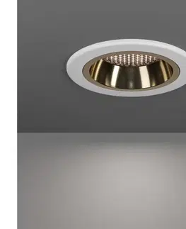 LED osvetlenie Eglo 902299-LED RGBW stmievateľné dymové podhľadové svietidlo YEBRA-Z LED/4,8W/230V IP44 biela/zlatá 902299
