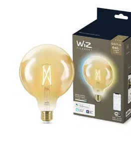 LED osvetlenie LED Stmievateľná žiarovka VINTAGE G125 E27/6,7W/230V 2000-5000K CRI 90 Wi-Fi - WiZ 871869978681601