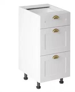 Kuchynské skrinky stojace Kuchynská skrinka linea d40s3 white