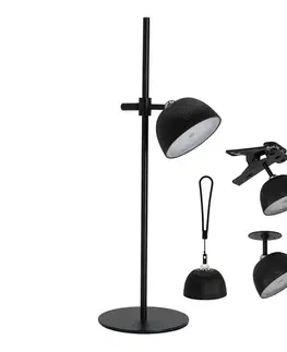 Lampy  LED Stmievateľná nabíjacia stolná lampa LED/3,5W/5V 3000/4000/6500K čierna KLLACZA