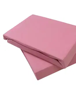 Plachty Posteľná plachta jersey svetloružová TiaHome - 70x140cm
