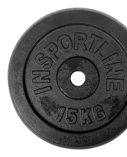 Závažia k činkám Liatinový kotúč inSPORTline CastCzech 15 kg 30 mm