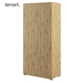 Šatníkové skrine Dig-net nábytok Šatníková skriňa Lenart BED CONCEPT BC-20 | dub artisan