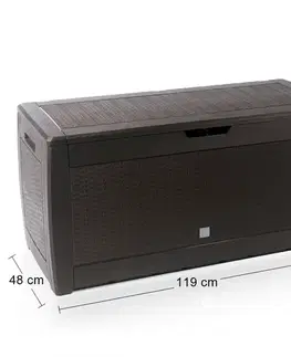 Záhradné úložné boxy NABBI MBR310 záhradná truhlica 310 l hnedá