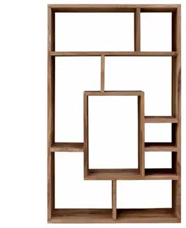 Knižnice Knižnica Rami 90x150x30 indický masív palisander