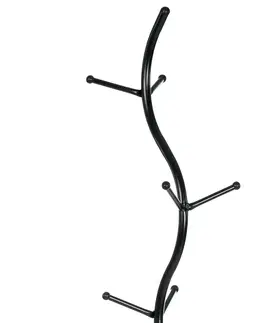 Nemý sluha Kovový vešiak 80003-09 BK Bork čierna mat, 181 cm
