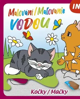 Nalepovačky, vystrihovačky, skladačky Malování / Maľovanie vodou – Kočky