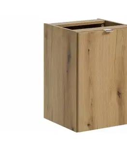 Skrinky do kúpeľne ArtCom Závesná skrinka do kúpeľne NOVA Oak 81-40-1DK | s košom 40 cm