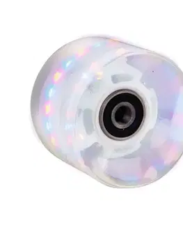 Skate kolieska Svietiace koliesko na pennyboard 60*45 mm vr. ložísk ABEC 7 tmavo fialová