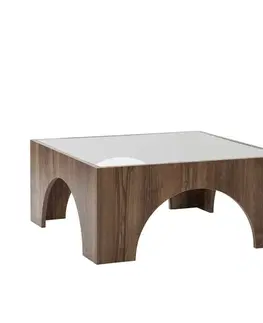 Konferenčné stolíky Konferenčný stolík Seine - Transparent, Walnut