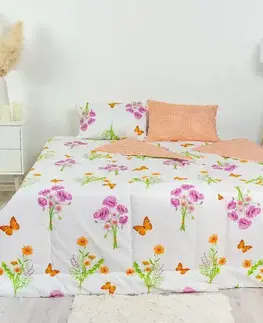 Prikrývky Stanex CLASSIC letný set Jar oranžová, 140 x 200 cm, 40 x 60 cm