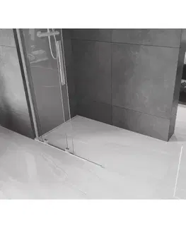 Sprchové dvere MEXEN/S - Velar L Sprchová zástena posuvná Walk-in 100 x 200, transparent 8 mm, chróm 871-100-003-03-01