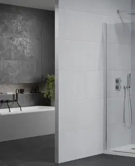 Vane MEXEN/S - Pretoria otváracia sprchovací kút 70x70, sklo transparent, chrom + vanička 852-070-070-01-00-4010