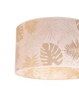 Svietidlá  - Stropné svietidlo ARECA 1xE27/40W/230V pr. 45 cm mosadz/biela 80399
