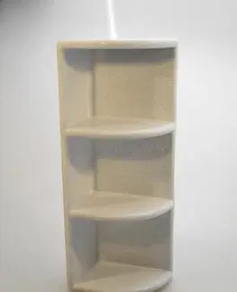 Zrkadlá, zrk.skrinky, poličky PLAFOR - Polička do kúpľne rohová 52x20x13cm