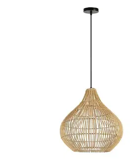 Svietidlá  08257L - Luster na lanku PELO 1xE27/40W/230V pr. 40 cm ratan 08257L