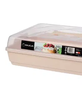 Dózy na potraviny NABBI Biscotti prenosný box na potraviny ružová