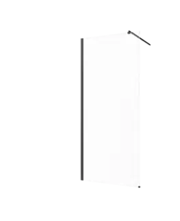 Sprchovacie kúty INVENA - Walk-in II 120x200cm, číra 8mm shiny-glass, čierna AK-32-121-S