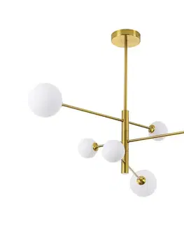 Svietidlá Light Prestige Luster na tyči DORADO 6xG9/40W/230V zlatý LP-002/6P