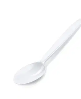 Príbory Kinekus Lyžica (PP) na viacnásobné použitie, biela, 18,5cm, 50ks