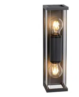 Svietidlá Lucide 27885/02/30 - Vonkajšie nástenné svietidlo CLAIRE 2xE27/15W/230V IP54 27885/02/30