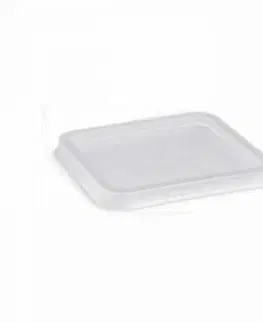 Dózy na potraviny Kinekus Viečko štvorcové Quadroboxx pre 500ml, plastové, balenie 50ks