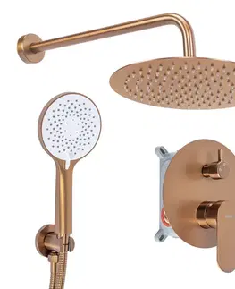 Sprchy a sprchové panely REA - Podomietková sprchová sada Drop Brush Copper + BOX REA-P9660