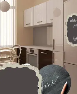Tabule pre popis kriedou Tabuľová dekorácia do kuchyne
