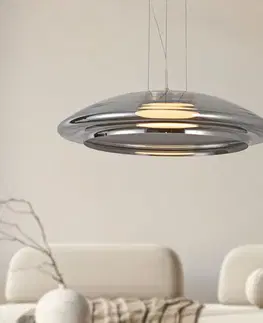 Stropná svetla Lampa wisząca Ombre 42 szklana nad stół dymiony klosz GX53