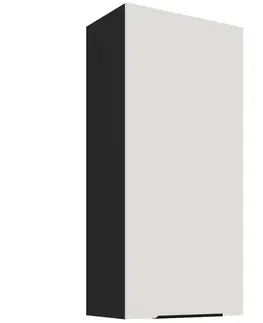 Kuchynské skrinky visiace Kuchynská skrinka Aria-Wh/Bl Anti Fingerprint 50g-108 1f