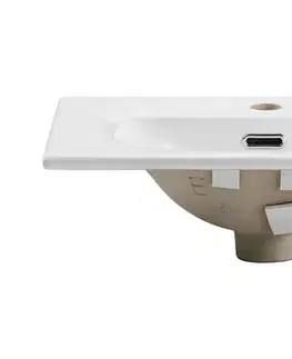 Umývadlá ArtCom Keramické umývadlo SKY3 50 | biely lesk 50 cm