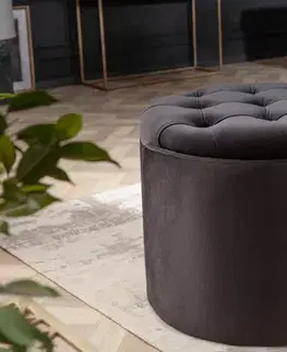 Taburety a podnožky Chesterfield taburet ZETHOS Dekorhome