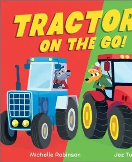 Leporelá, krabičky, puzzle knihy Tractors on the Go! - Michelle Robinson