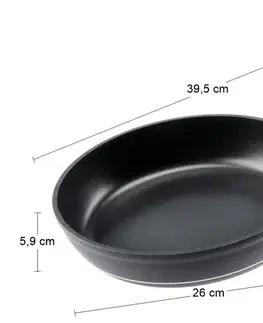 Panvice NABBI Royal hliníková panvica s nepriľnavým povrchom 26 cm čierna