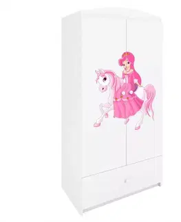 Skrine do izieb Skriňa Babydreams Biely – Princezná 1