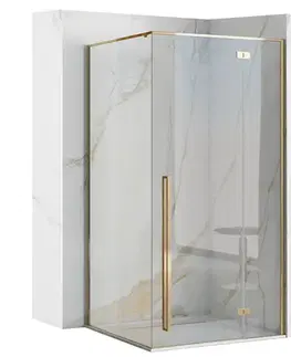 Sprchovacie kúty REA/S - Sprchovací kút FARGO 90x90 - zlatý So sprchovou vaničkou Savoy KPL-K4903